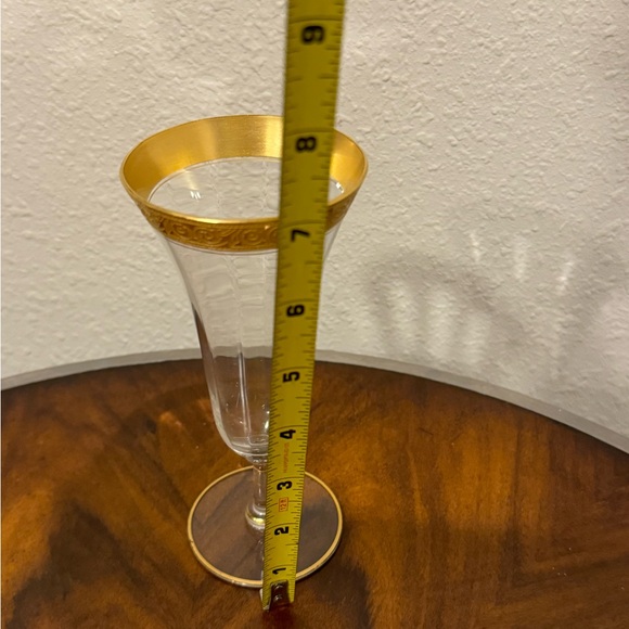 5 Vintage Tiffin Franciscan Minton Etched Stemmed Optic Wine Glasses 6 ounce. - Picture 10 of 11